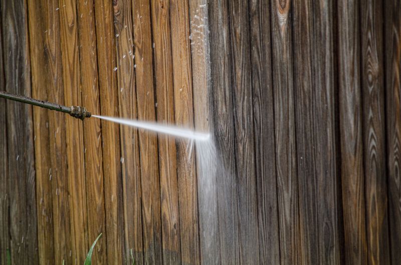 Fence Power Washing detail