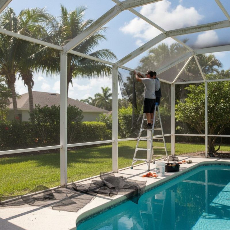 Pool Enclosure Washing
